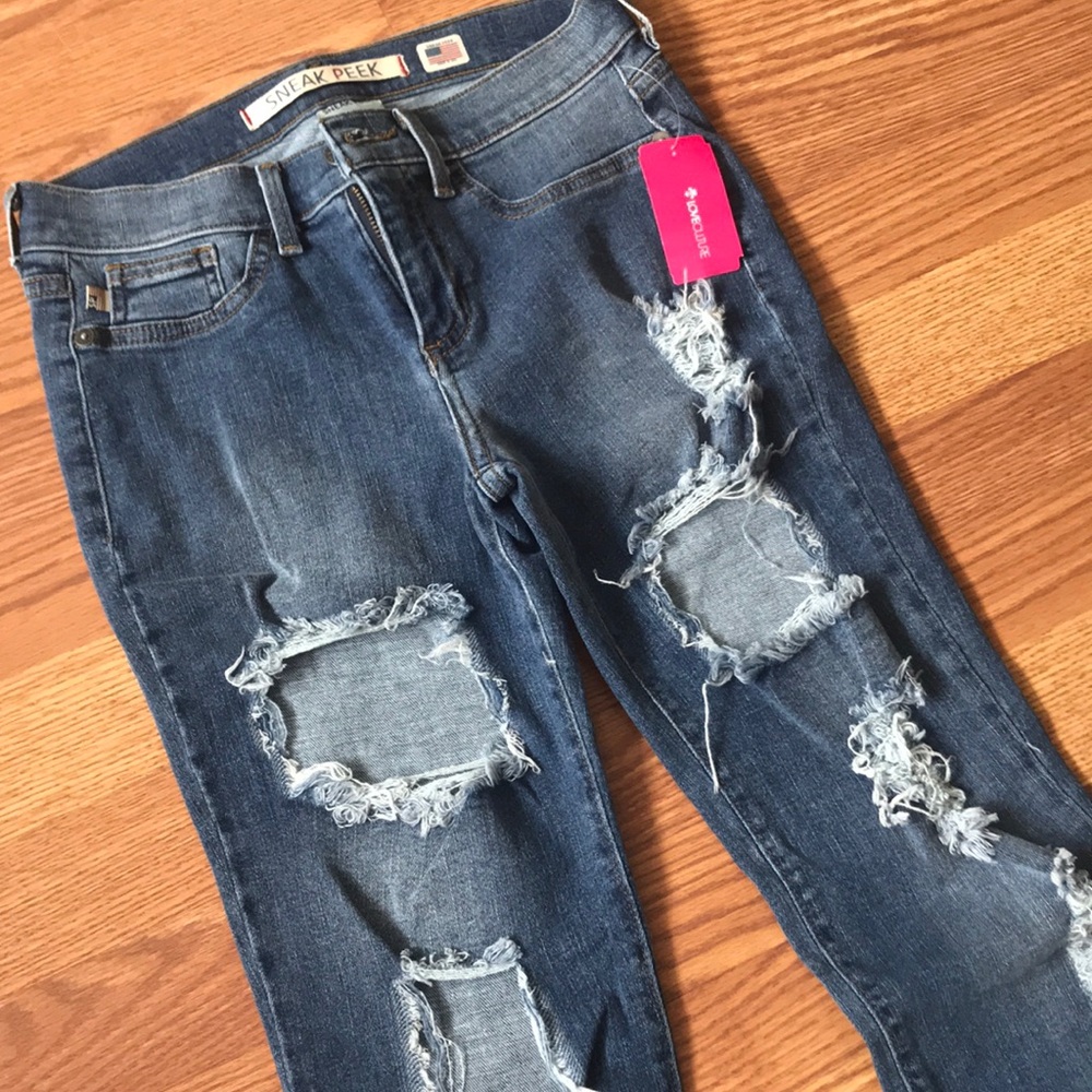Stretchy Ripped Jeans - Picture 2 of 4
